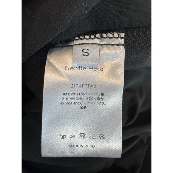 Gentle Herd Black Pocket Taper Cotton Blend Ankle Pants Women Small - Picture 8 of 9